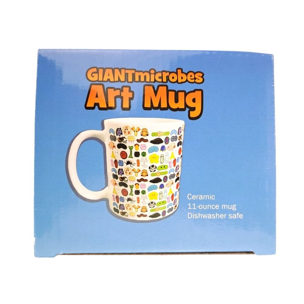 GIANTmicrobes Art Mug Coffee Cup Colorful Science Microorganism Virus 11oz. New - Picture 6 of 7
